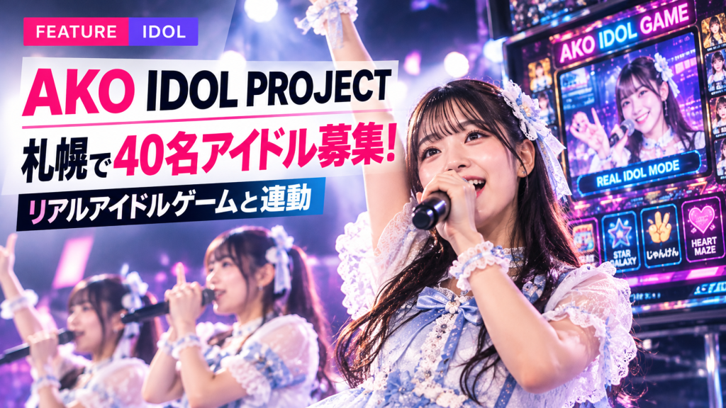 AKO IDOL PROJECT、札幌で「リアルアイドルゲーム」と連動する40名アイドル募集という衝撃！